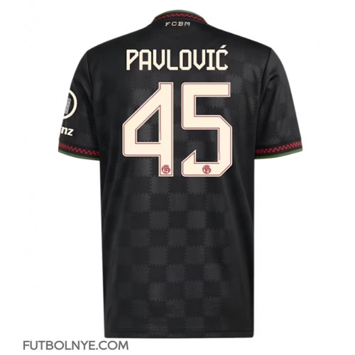 Camiseta Bayern Munich Aleksandar Pavlovic #45 Tercera Equipación 2025-26 manga corta